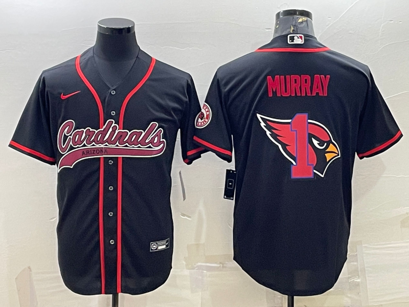 Men's Arizona Cardinals Kyler Murray #1 Black Player Jerseys Joint Edition