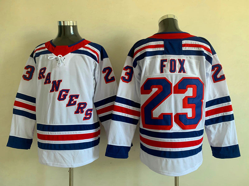 Men's New York Rangers Adam Fox #23 White Player Jerseys