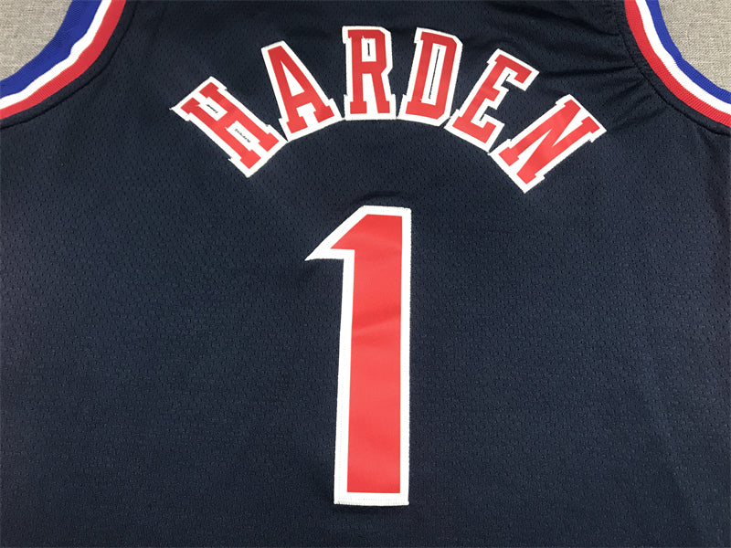 Men's Philadelphia 76ers James Harden Navy 2021/22 Swingman Jerseys City Edition