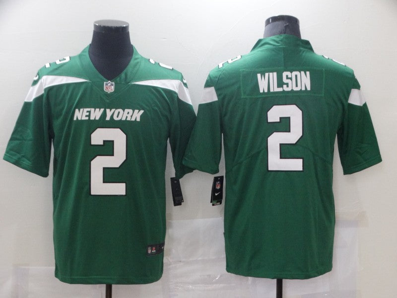 Men's New York Jets Zach Wilson #2 Gotham Green Game Jerseys