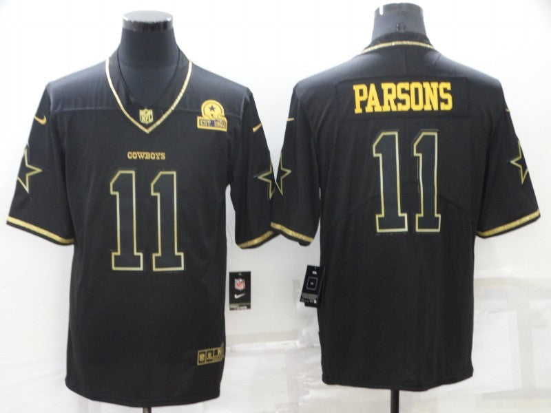 Men's Dallas Cowboys Micah Parsons #11 Black Player Game Jerseys