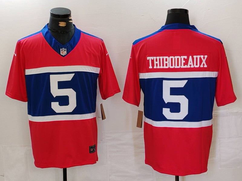 Men's New York Giants Kayvon Thibodeaux #5 Century Red Alternate Player Game Jerseys