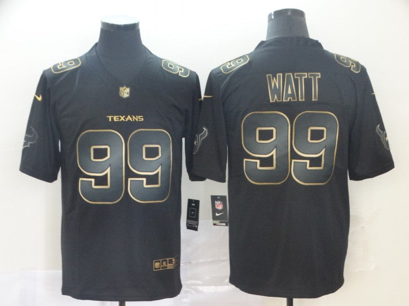 Men's Houston Texans #99 J.J. Watt Black Game Jerseys