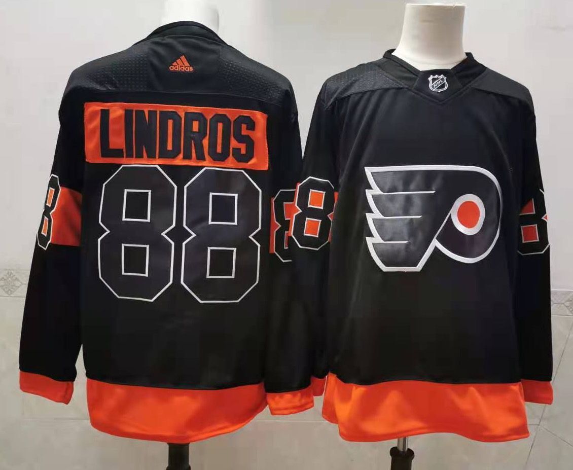 Men's Philadelphia Flyers Eric Lindros #88 Black Replica Player Jerseys