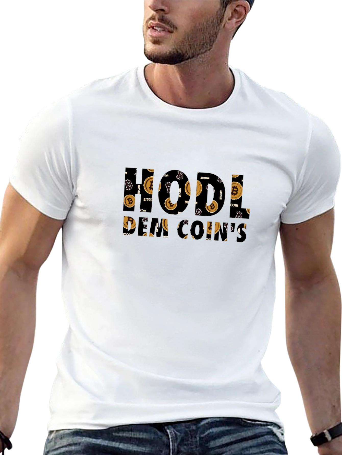 HODL Bitcoin Cryptocurrency Black T-Shirt