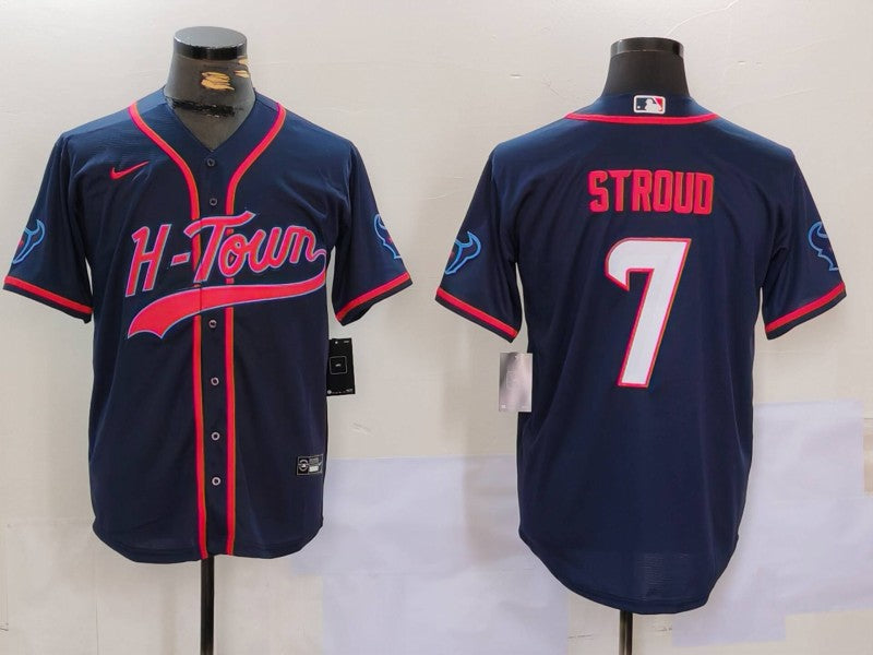 Men's Houston Texans C.J. Stroud #7 Navy Game Player Jerseys