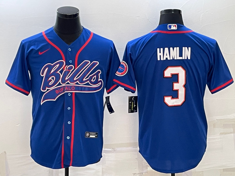 Men's Buffalo Bills Damar Hamlin #3 Royal Game Jerseys Joint Edition