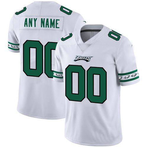 Custom1 Philadelphia Eagles White Team Logo Vapor Limited Jerseys Stitched American Football Jerseys