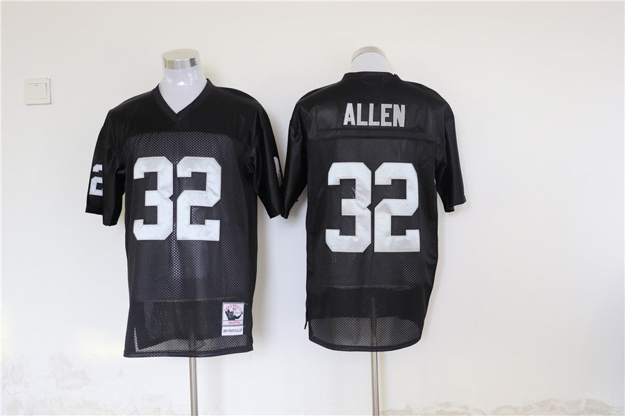 Men's Oakland Raiders Marcus Allen Mitchell & Ness Black Legacy Replica Jerseys