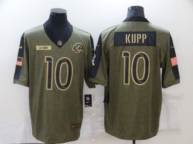 Men's Los Angeles Rams Cooper Kupp #10 Brown Game Jerseys