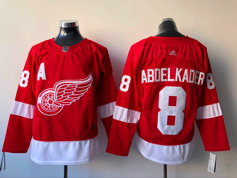 Men's Detroit Red Wings Justin Abdelkader #8 Red Home Breakaway Player Jerseys
