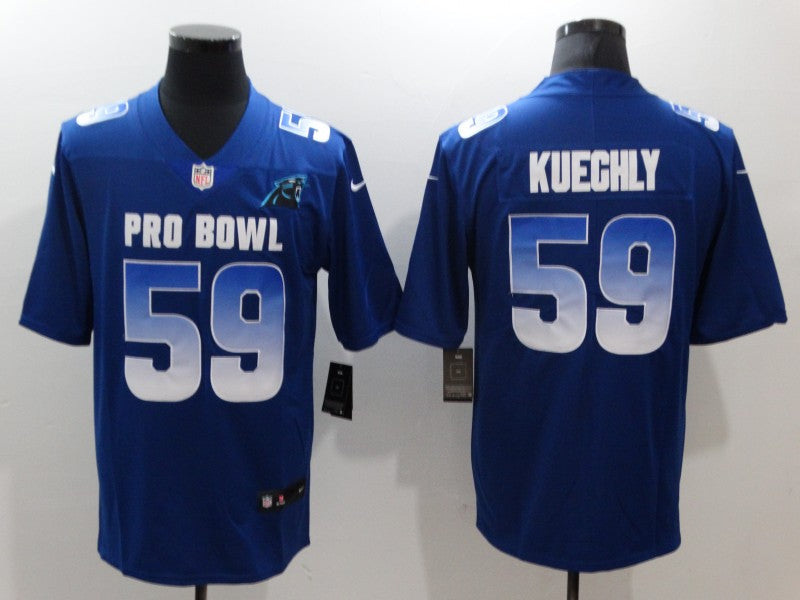 Men's Carolina Panthers Luke Kuechly #59 Navy Game Jerseys