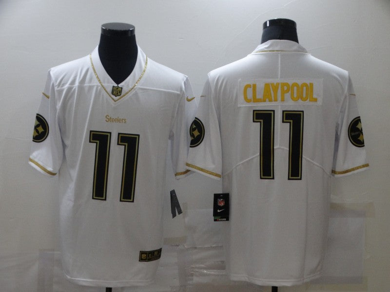 Men's Pittsburgh Steelers Chase Claypool #11 White Alternate Game Jerseys