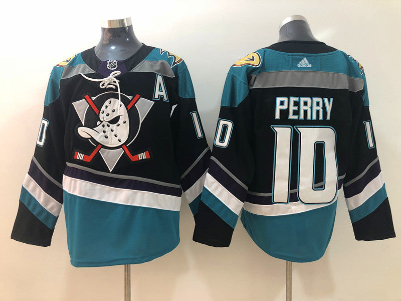 Men's Anaheim Ducks Corey Perry #10 Black Breakaway Jerseys
