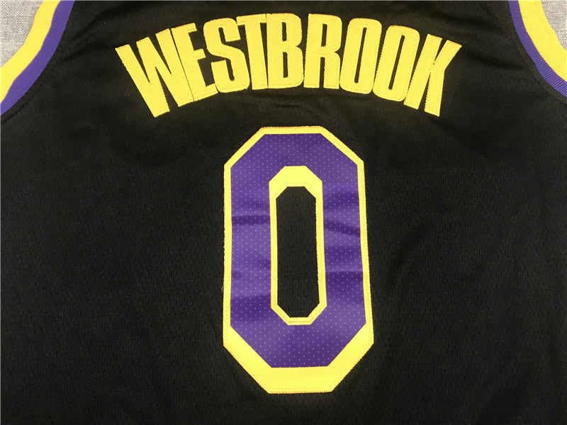 Men's Los Angeles Lakers Russell Westbrook Black 2020/21 Swingman Player Jerseys