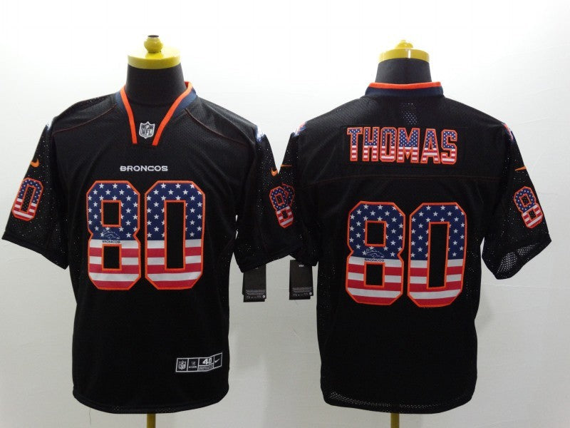 Men's Denver Broncos Julius Thomas #80 Black Game Jerseys