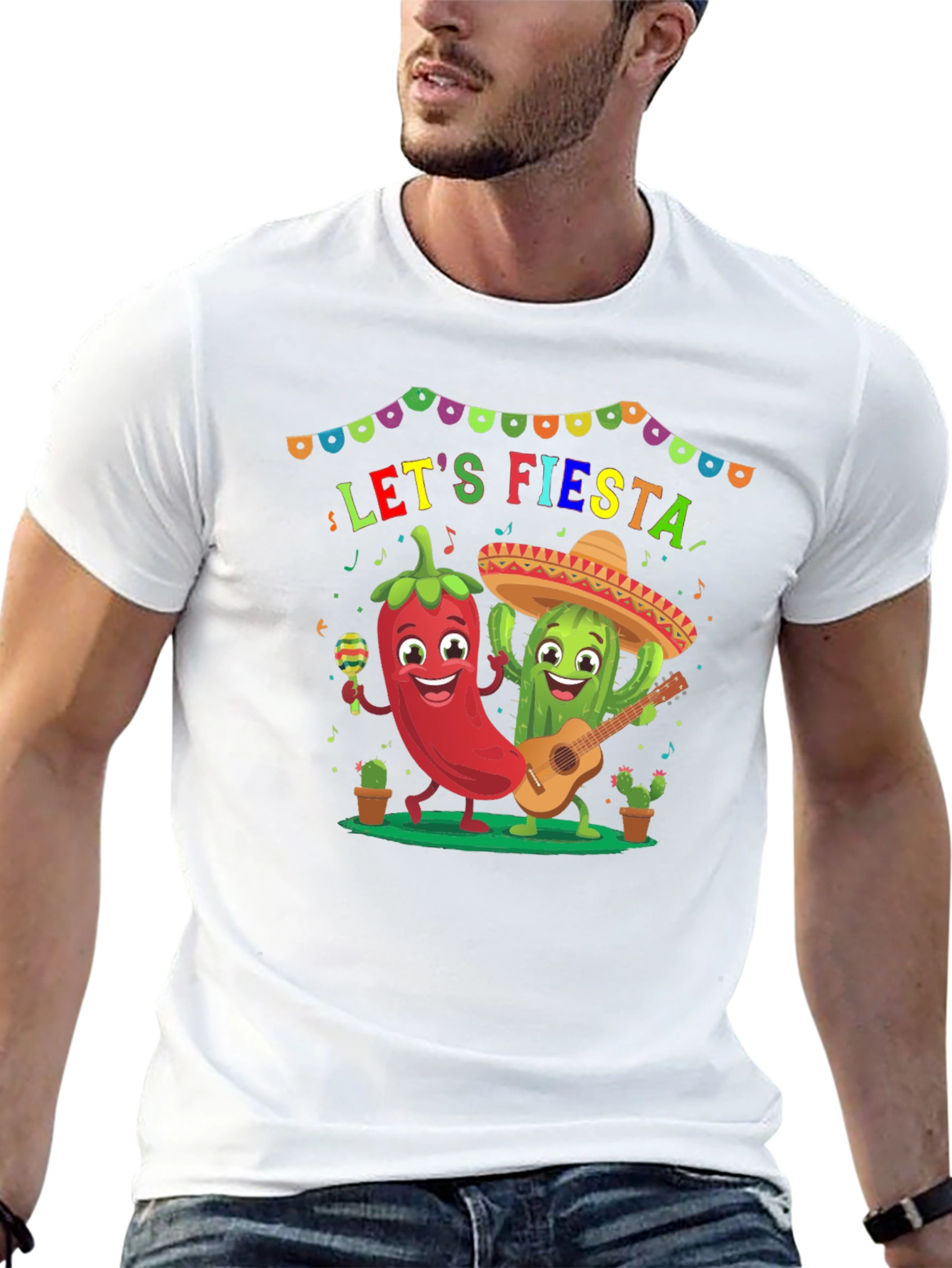 Lets Fiesta T-Shirt - Festive Graphic Tee