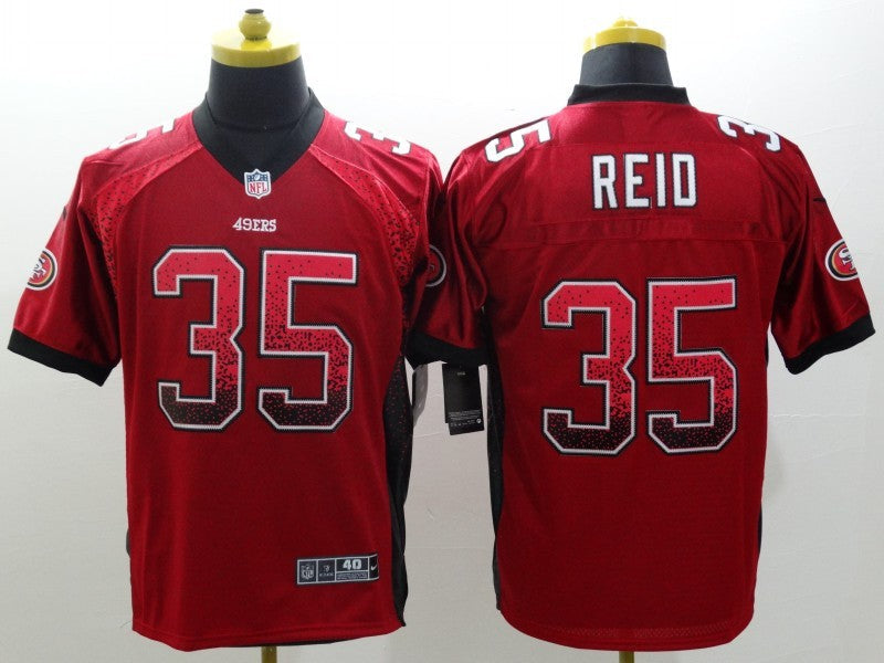 Men's San Francisco 49ers Eric Reid #35 Red Game Jerseys