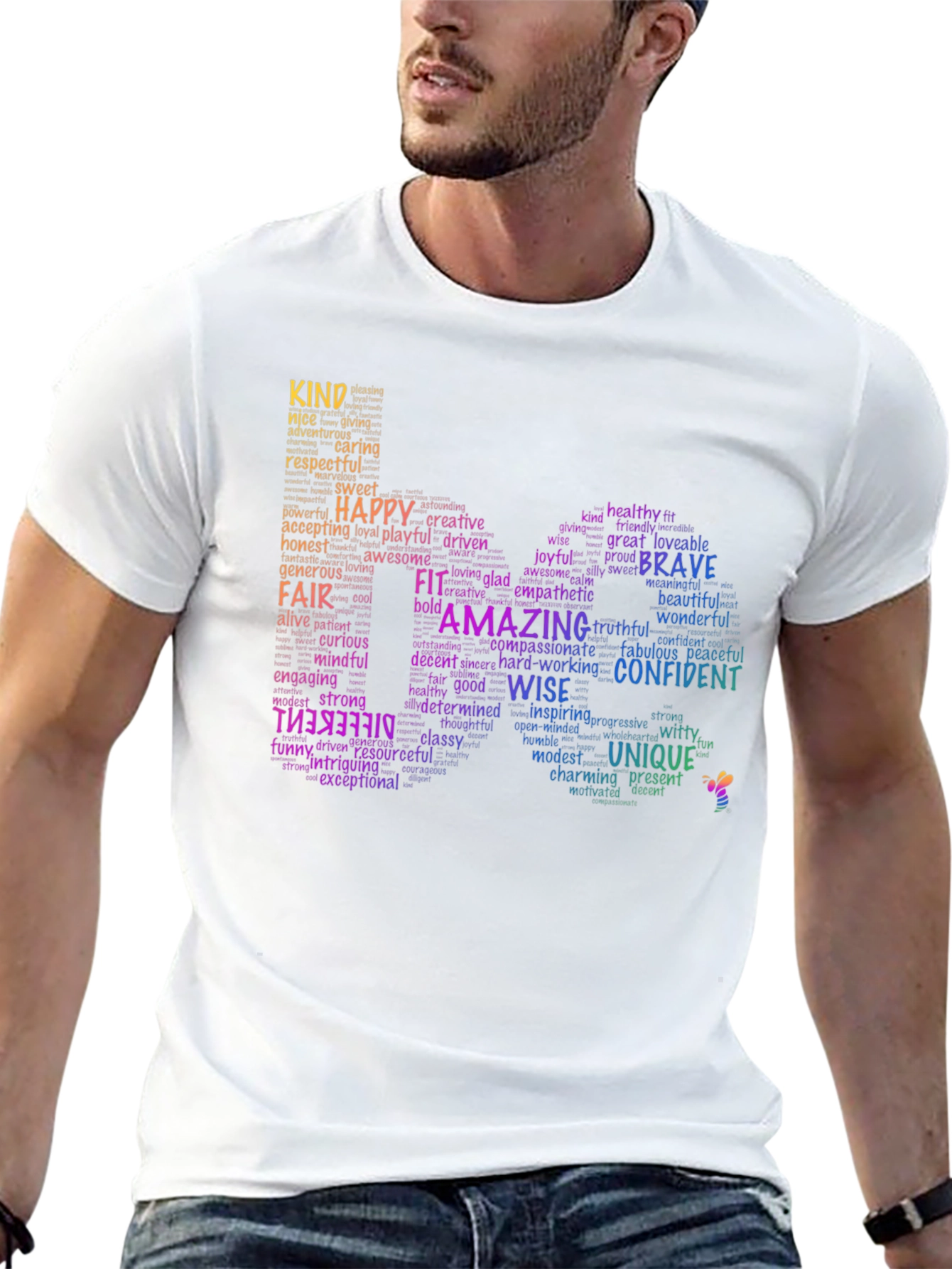 Inspirational Word Art T-Shirt - Positive Affirmations