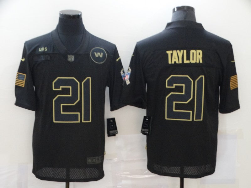 Men's Washington Commanders #21 Sean Taylor Black Game Player Jerseys