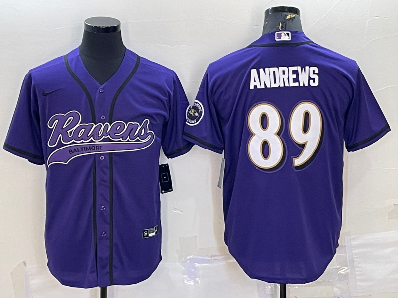 Men's Baltimore Ravens Mark Andrews #89 Purple Game Jerseys Joint Edition