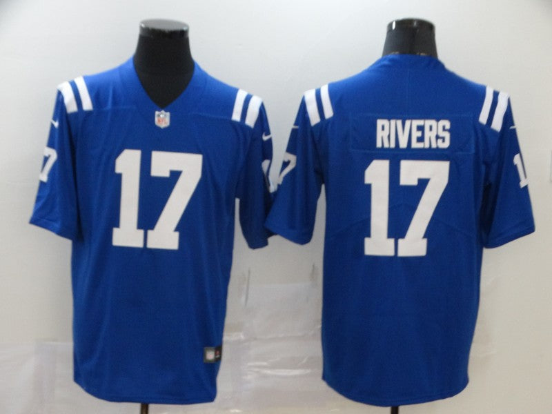 Men's Indianapolis Colts Philip Rivers #17 Blue Player Game Jerseys