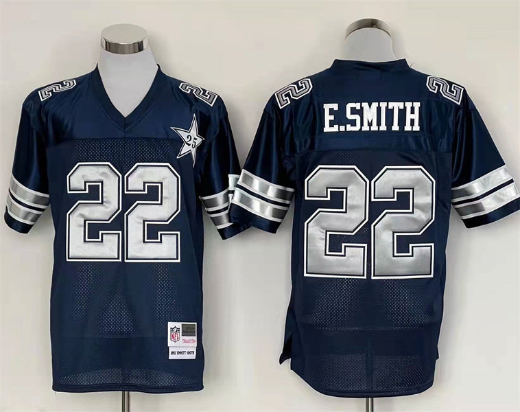 Men's Dallas Cowboys Emmitt Smith Mitchell & Ness Navy Legacy Replica Player Jerseys