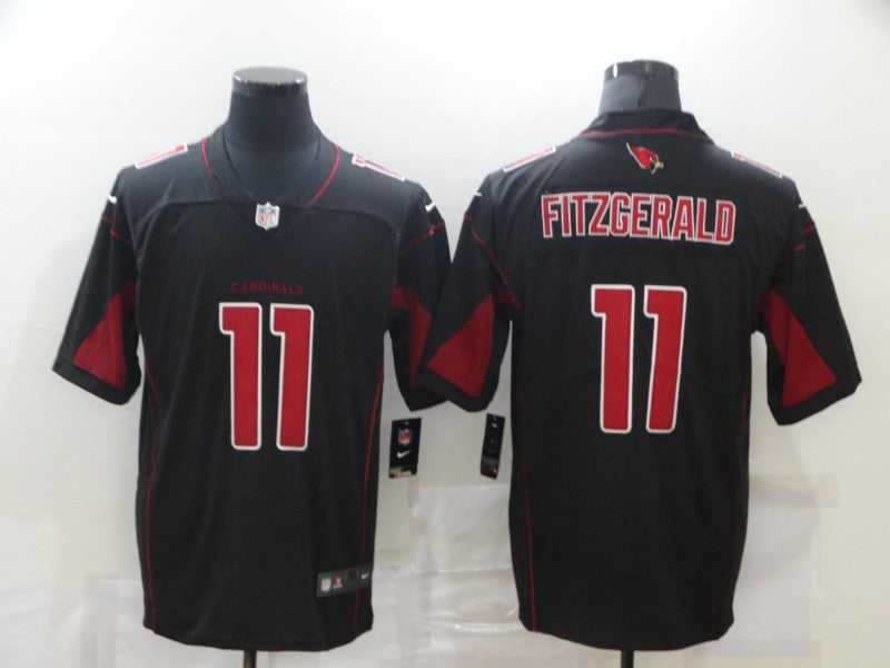 Men's Arizona Cardinals Larry Fitzgerald #11 Black Player Game Jerseys