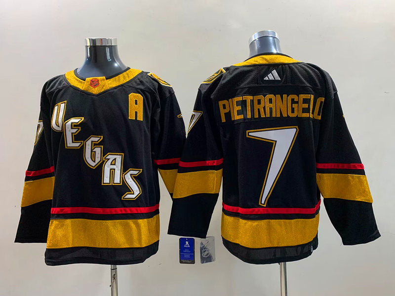 Men's Vegas Golden Knights Alex Pietrangelo #7 Black Breakaway Player Jerseys