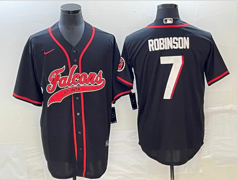Men's Atlanta Falcons Bijan Robinson #7 Black Game Jerseys Joint Edition