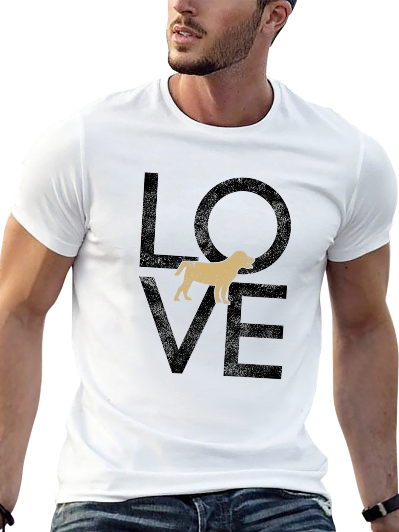 Dog Lover Graphic T-Shirt - Mens Black Tee