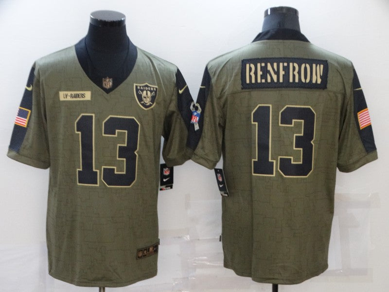 Men's Las Vegas Raiders Hunter Renfrow #13 Brown Game Jerseys