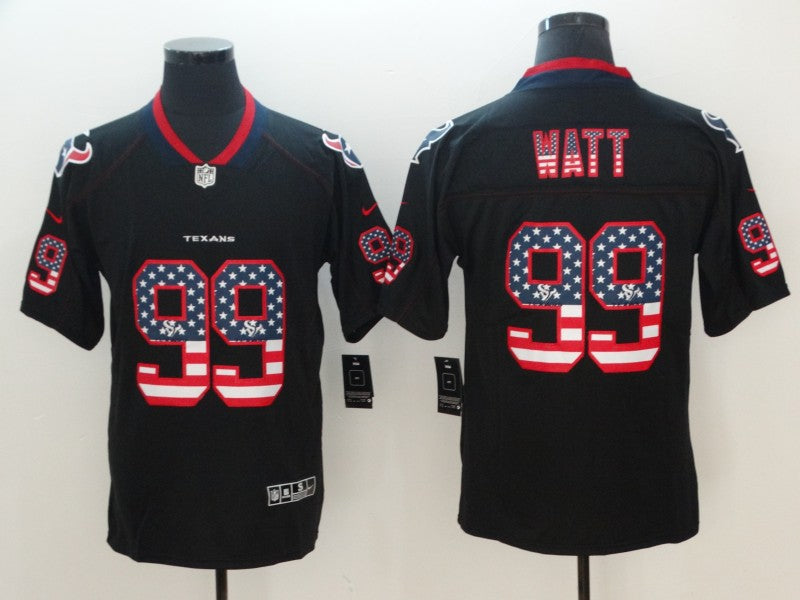 Men's Houston Texans #99 J.J. Watt Black Alternate Game Jerseys