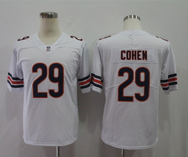 Men's Chicago Bears Tarik Cohen #29 White Player Game Jerseys