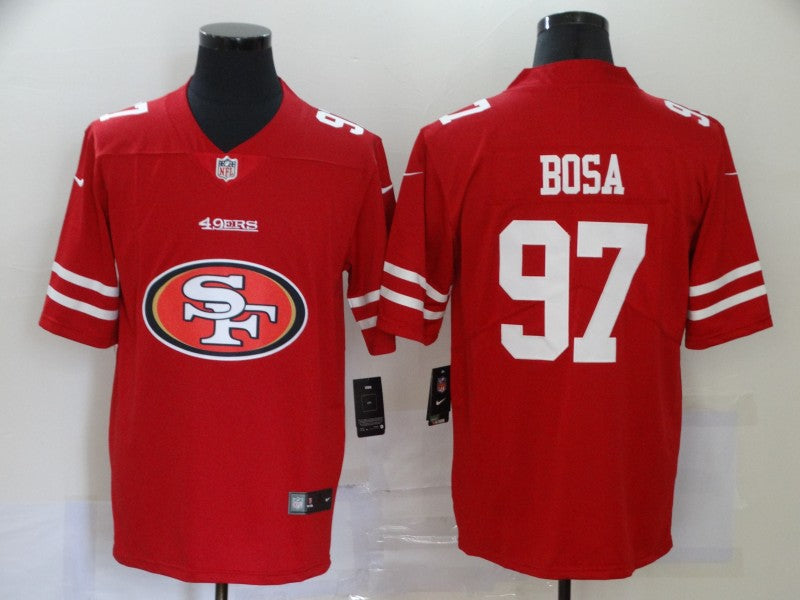 Men's San Francisco 49ers Nick Bosa #97 Red Game Player Jerseys