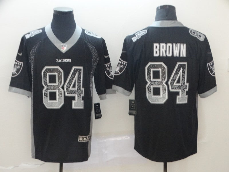 Men's Las Vegas Raiders #84 Antonio Brown Black Game Jerseys