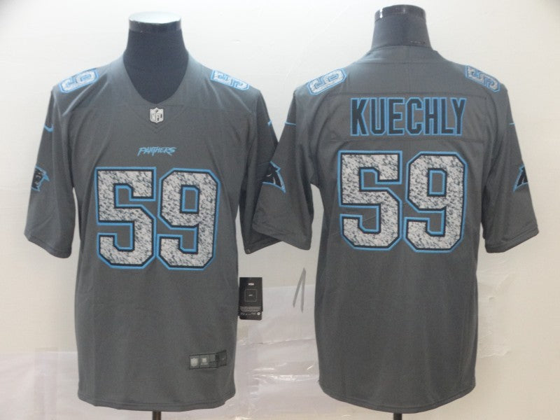 Men's Carolina Panthers Luke Kuechly #59 Gray Game Jerseys