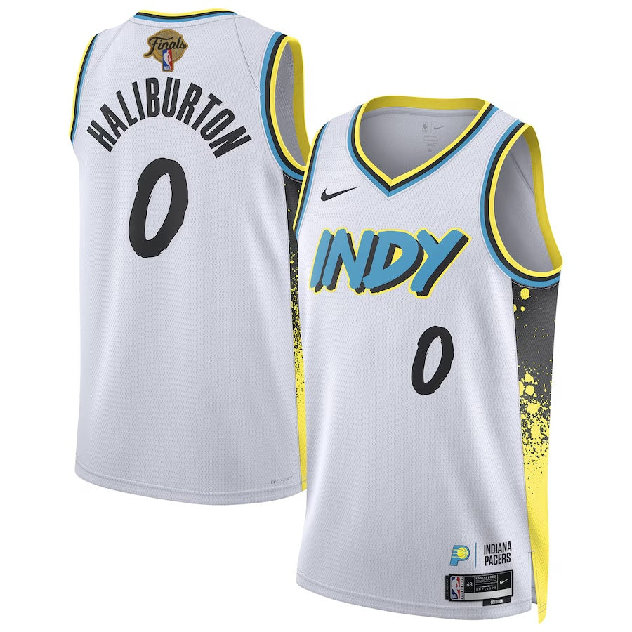 Indiana Pacers Tyrese Haliburton 2025 NBA Finals Swingman Jersey-lcon Edition