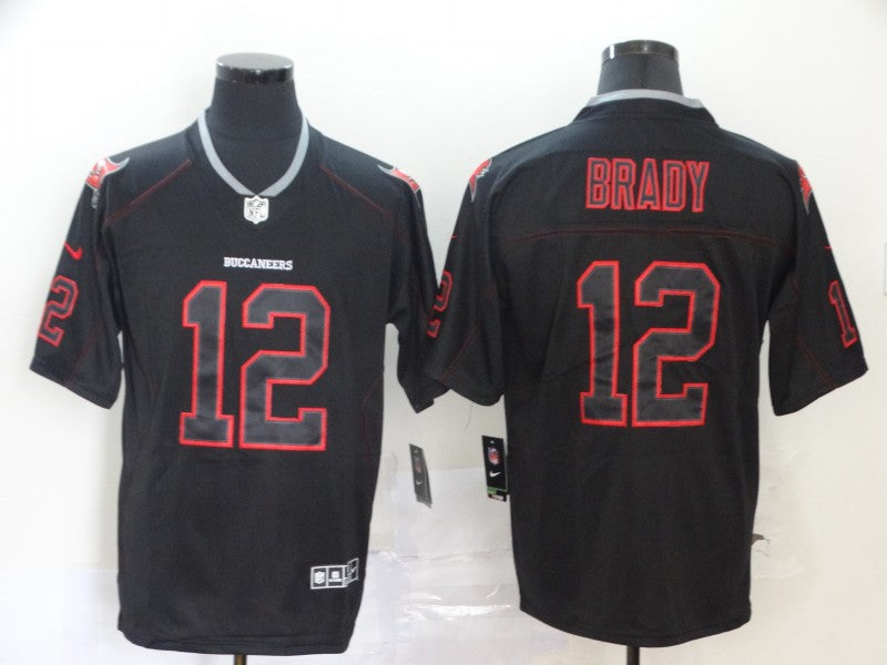 Men's Tampa Bay Buccaneers Tom Brady #12 Black Alternate Game Jerseys