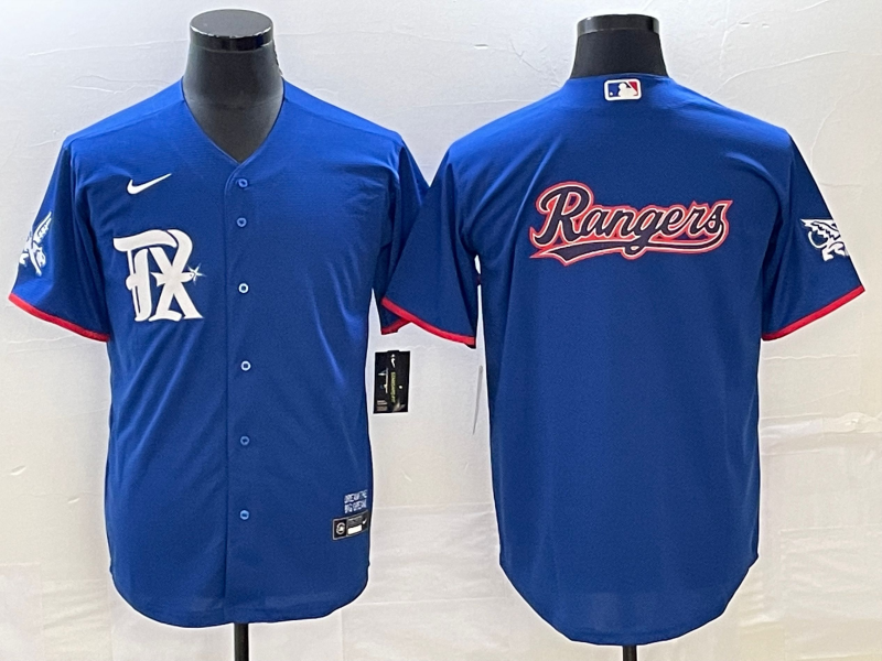 Men's Texas Rangers Royal Replica Team Jerseys