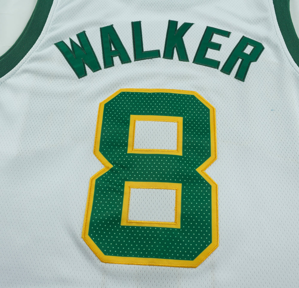 Men's Boston Celtics Kemba Walker #8 White Game Jerseys