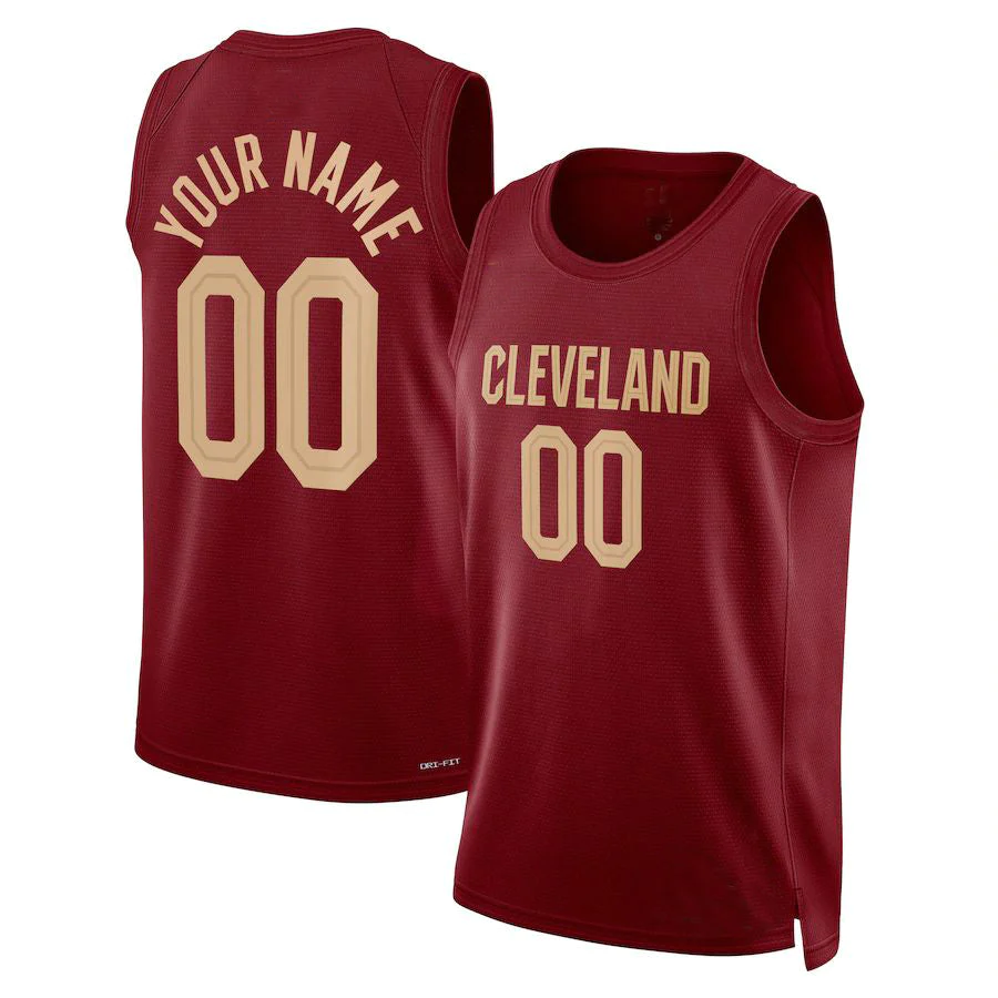 Men's Cleveland Cavaliers Maroon 2022/23 Swingman Custom Jerseys - Icon Edition