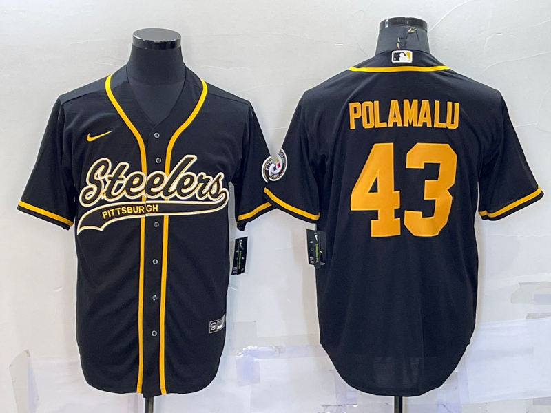 Men's Pittsburgh Steelers Troy Polamalu #43 Black Vapor F.U.S.E. Limited Jerseys