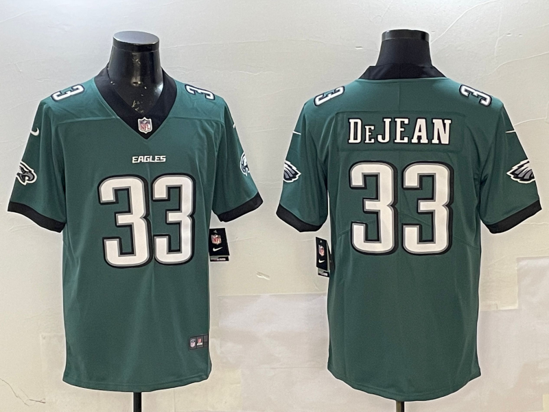 Men's Philadelphia Eagles Cooper DeJean #33 Midnight Green Game Player Jerseys