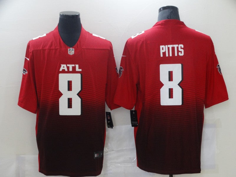 Men's Atlanta Falcons Kyle Pitts #8 Red Alternate 2 Vapor Limited Jerseys