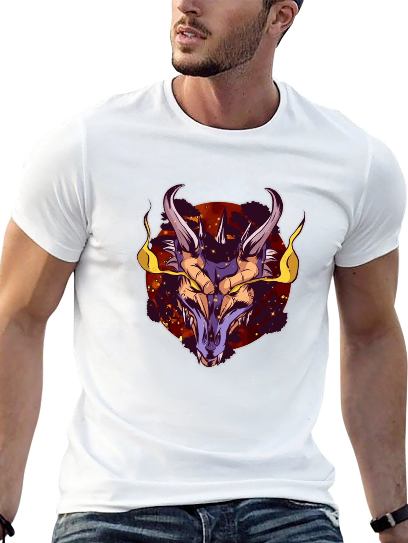 Dragon Graphic Tee - Mens Black T-Shirt