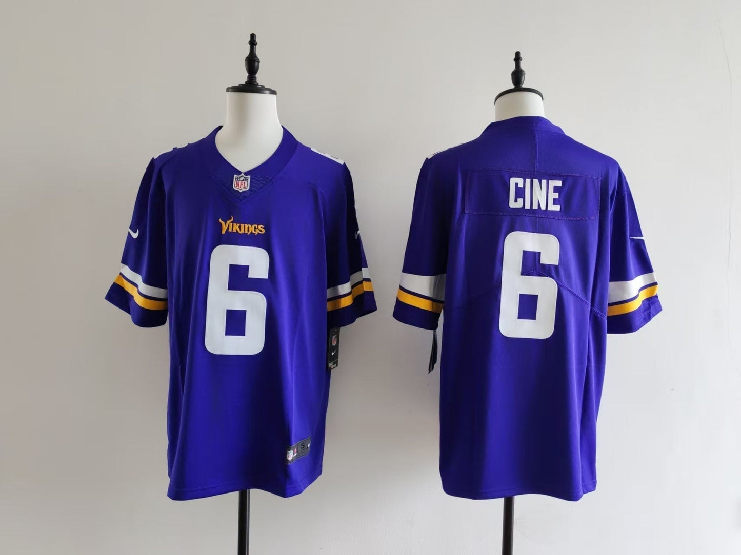 Men's Minnesota Vikings Lewis Cine Nike Jersey - Purple#6