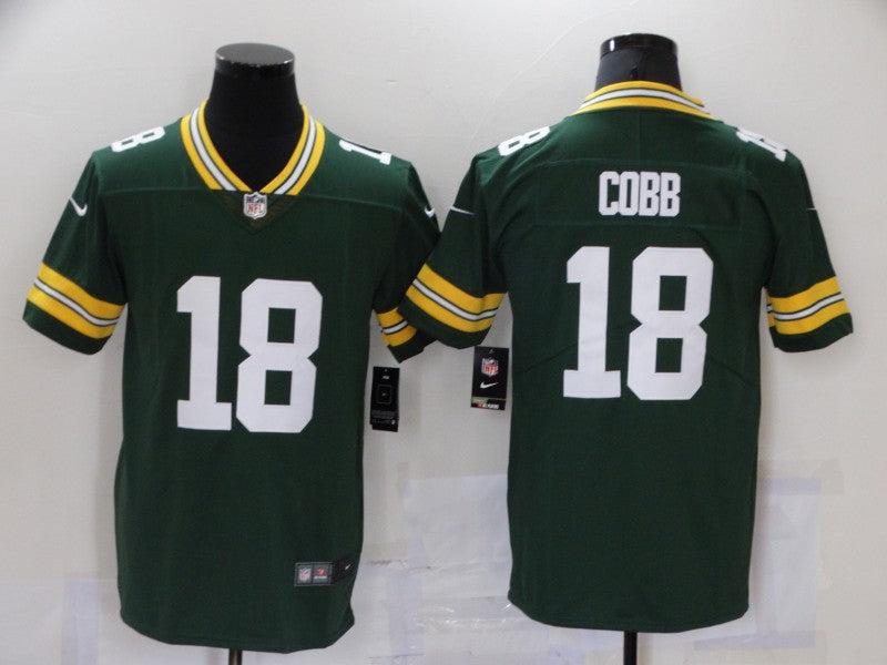 Men's Green Bay Packers Randall Cobb #18 Green Game Jerseys