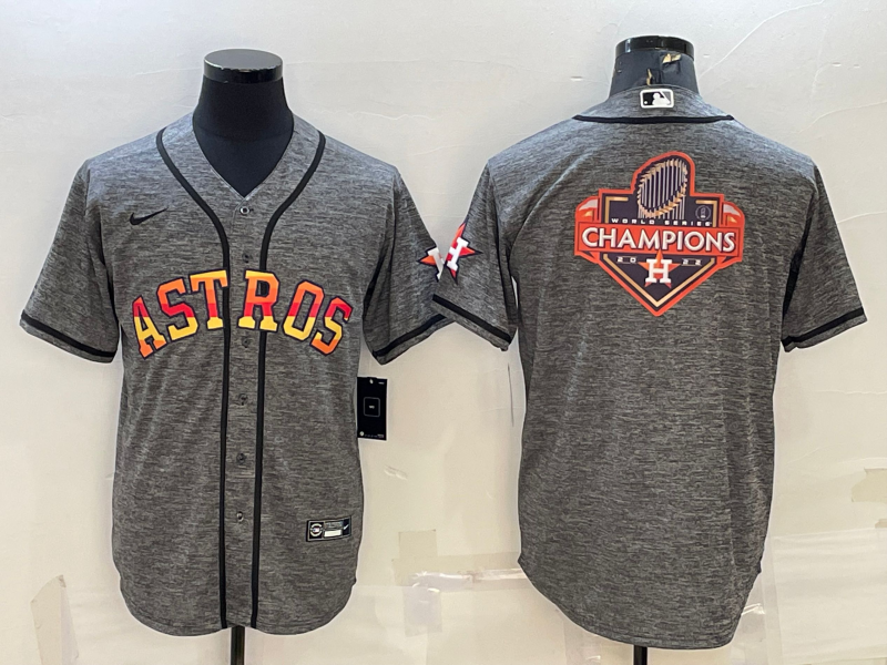 Men's Houston Astros Gray Replica Player Jerseys