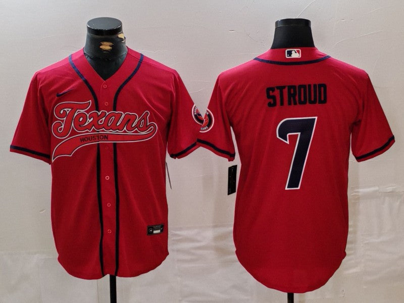 Men's Houston Texans C.J. Stroud #7 Red Game Player Jerseys